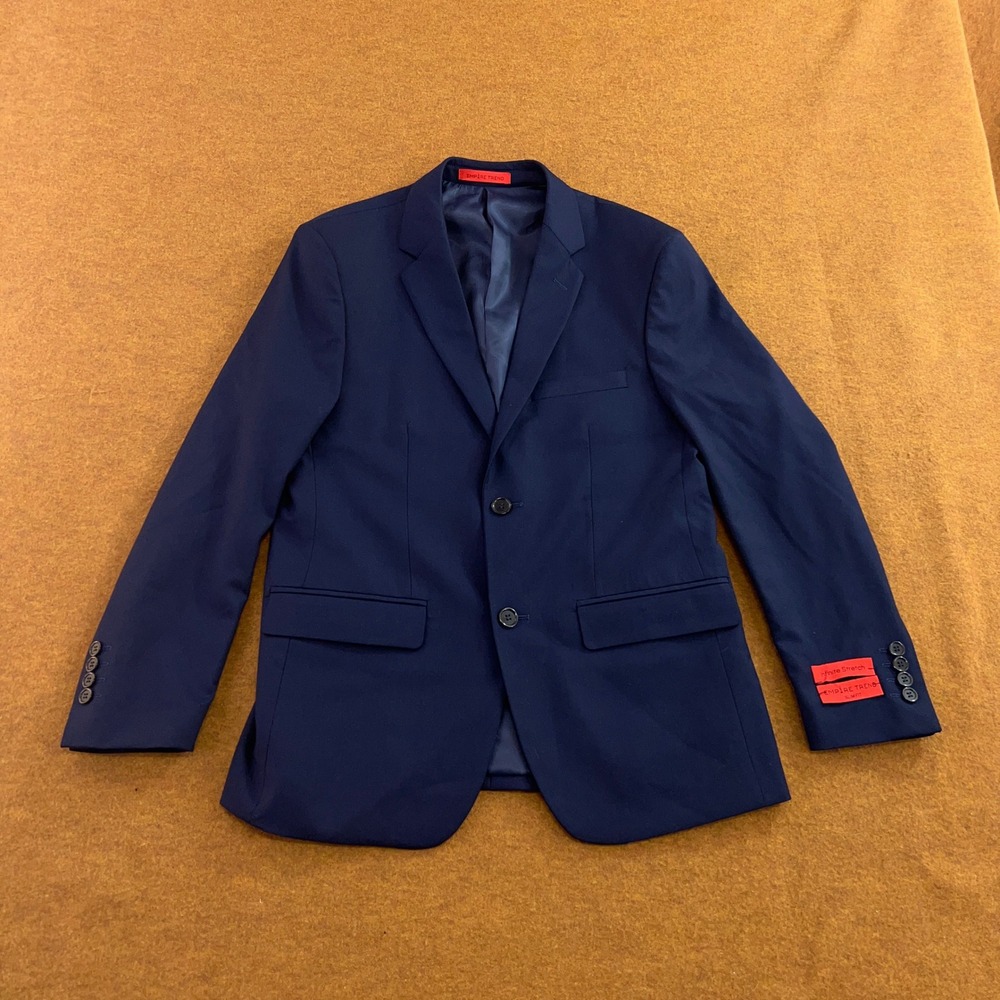 Empire Trend Mens 38S Blue Infinite Stretch Slim Fit Blazer Sport Coat NWT